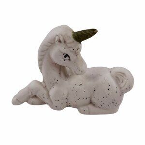 Unicorn Figurine Statue Paper Weight White Porcelain Mythological Fantasy Small